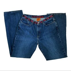 Vintage High Waist 90’s Candies Embroidered Flare Leg Jeans Size 11